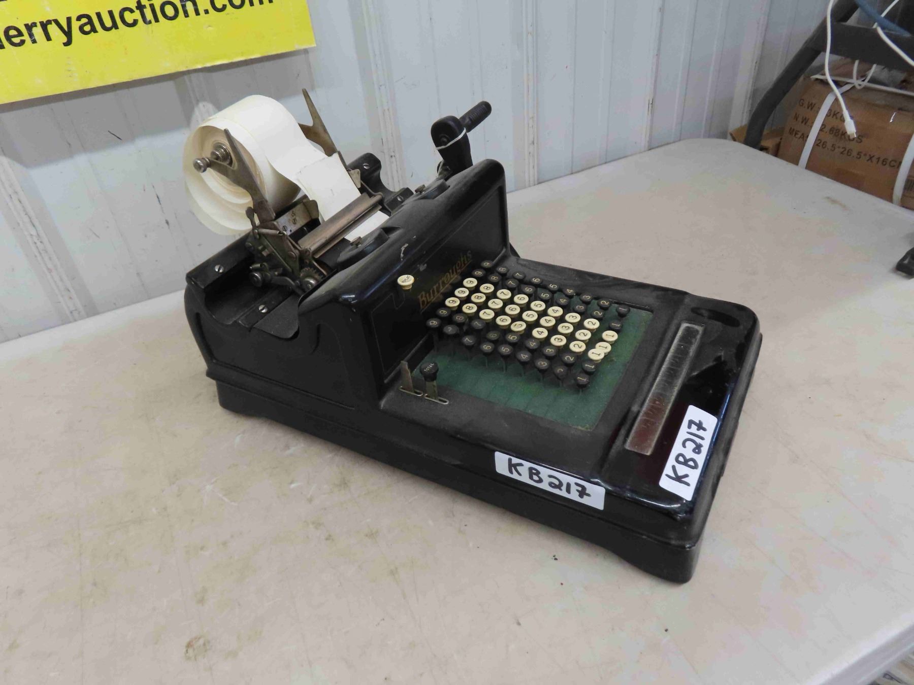 Vintage Burroughs Adding Machine Evolution
